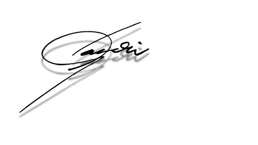 Gabriela Landin Signature, Landin art studio logo.